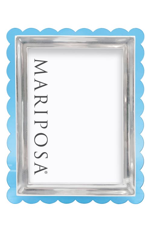 Shop Mariposa Acrylic Scallop Picture Frame In Blue