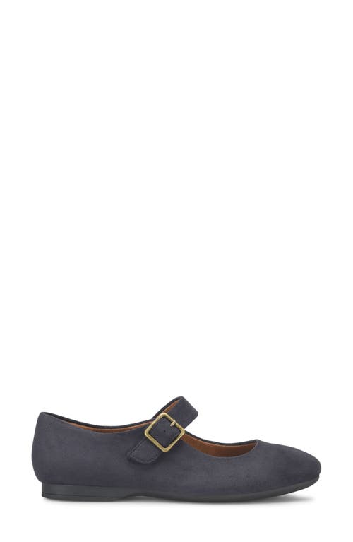 Eurosoft Kendal Mary Jane Flat In Navy Suede