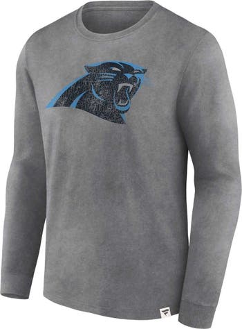 Women's Fanatics Branded Black Carolina Panthers Plus Size Primary Logo  Long Sleeve T-Shirt