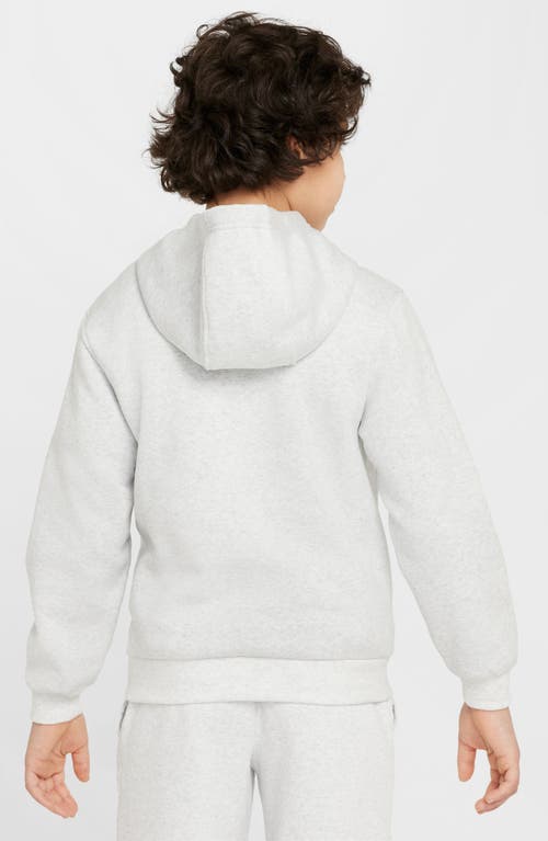 Shop Nike Kids' Sportswear Club Fleece Basketball Hoodie In Birch Heather