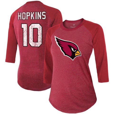 Women's Fanatics Branded Cardinal/White Arizona Cardinals Ombre Long Sleeve  T-Shirt