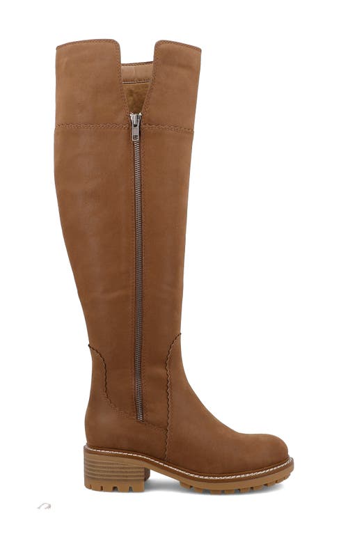 Mia Women's Pike Lug Sole Tall Boots In Cognac