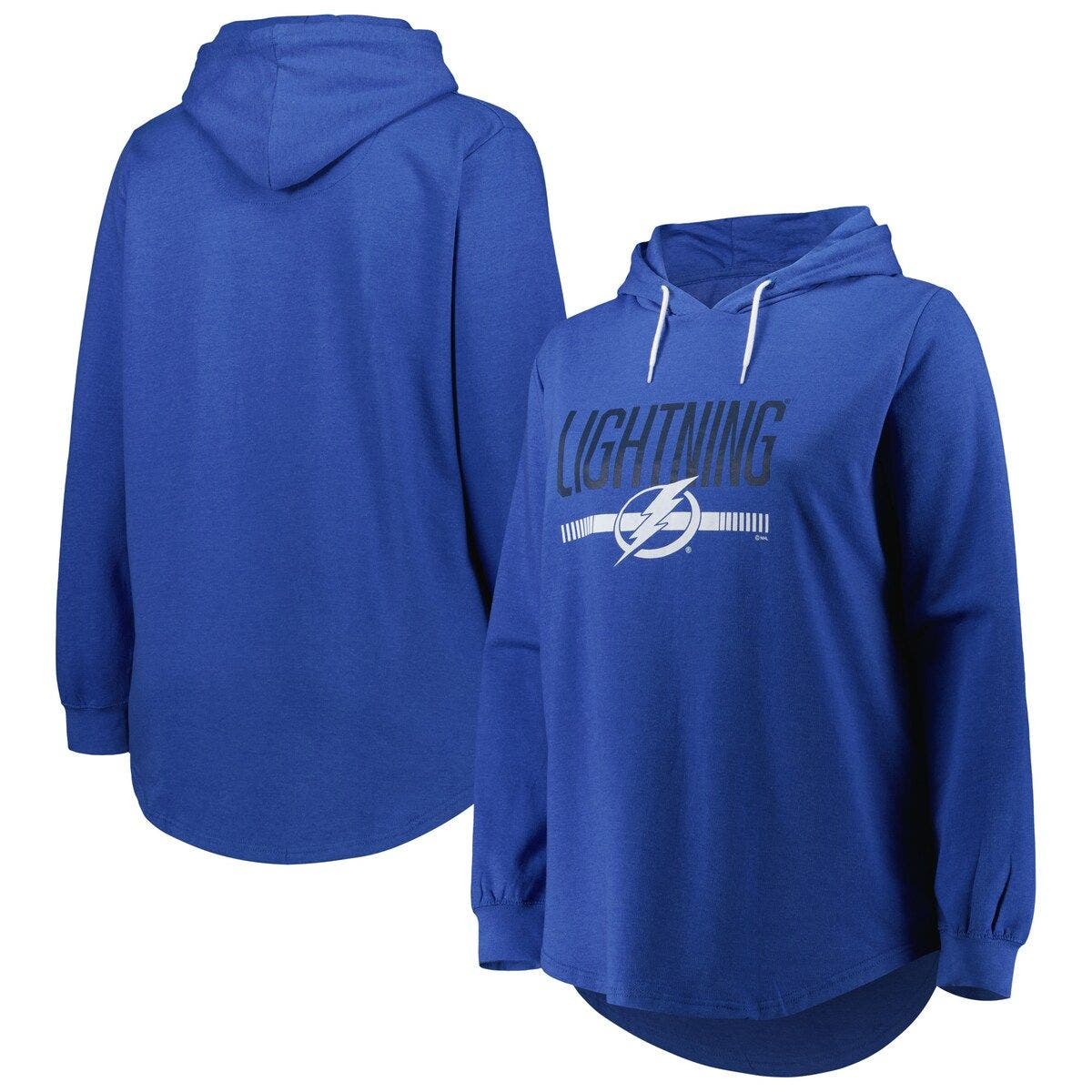 PROFILE Women's Heather Blue Tampa Bay Lightning Plus Size Fleece