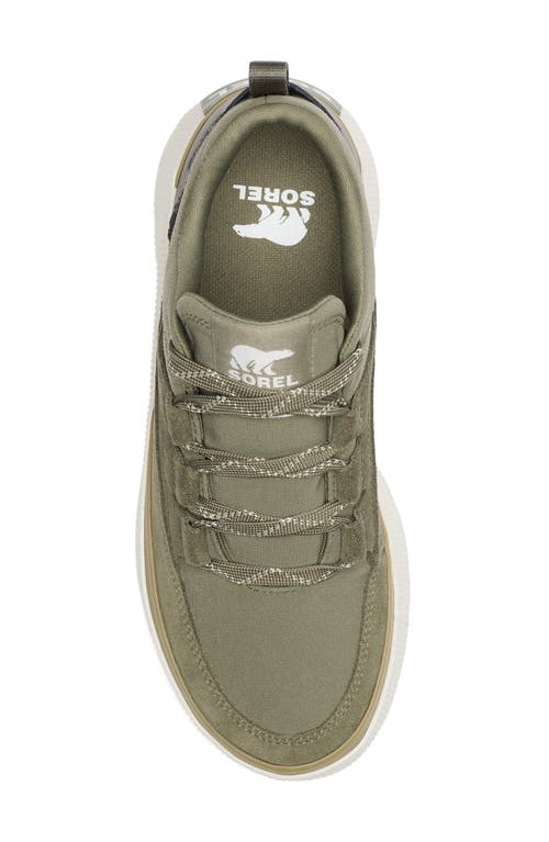 Sorel Out N About Iv Waterproof Sneaker In Stone Green/chalk