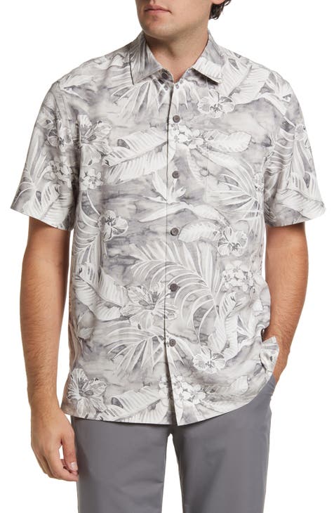 Detroit Lions Tommy Bahama Sport Jungle Shade Camp Button-Down