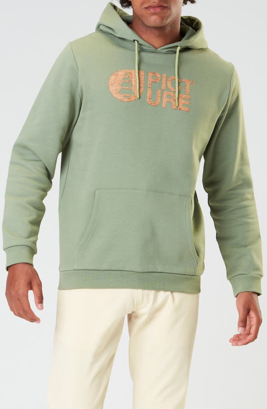 Shop Picture Organic Clothing Basement Cork Graphic Hoodie In Green Spray