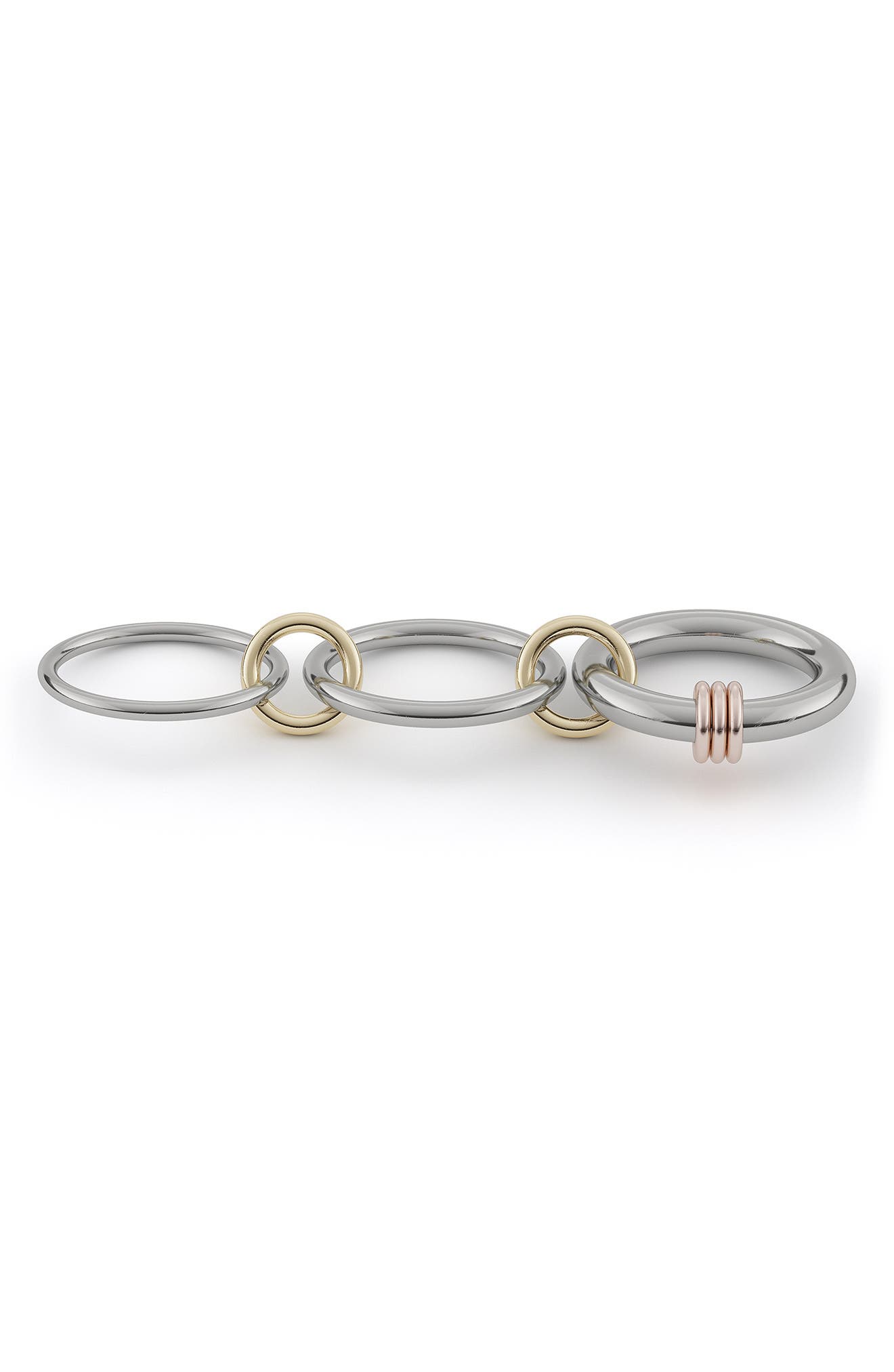 Spinelli Kilcollin Orion Linked Rings in Silver/Rose Gold | Smart