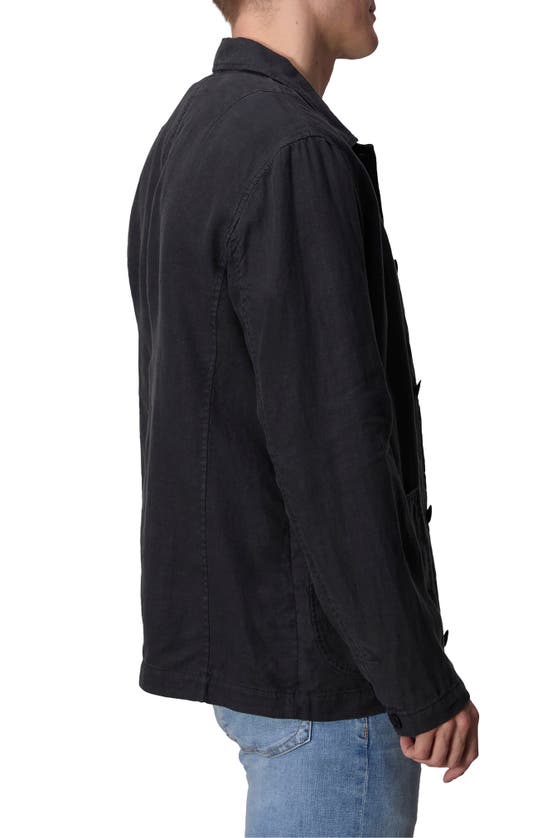 Shop Rag & Bone Evan Linen Chore Jacket In Black