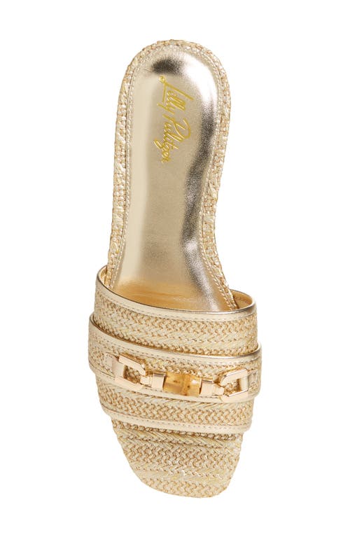 Shop Lilly Pulitzer ® Dayna Slide Sandal In Gold Metallic