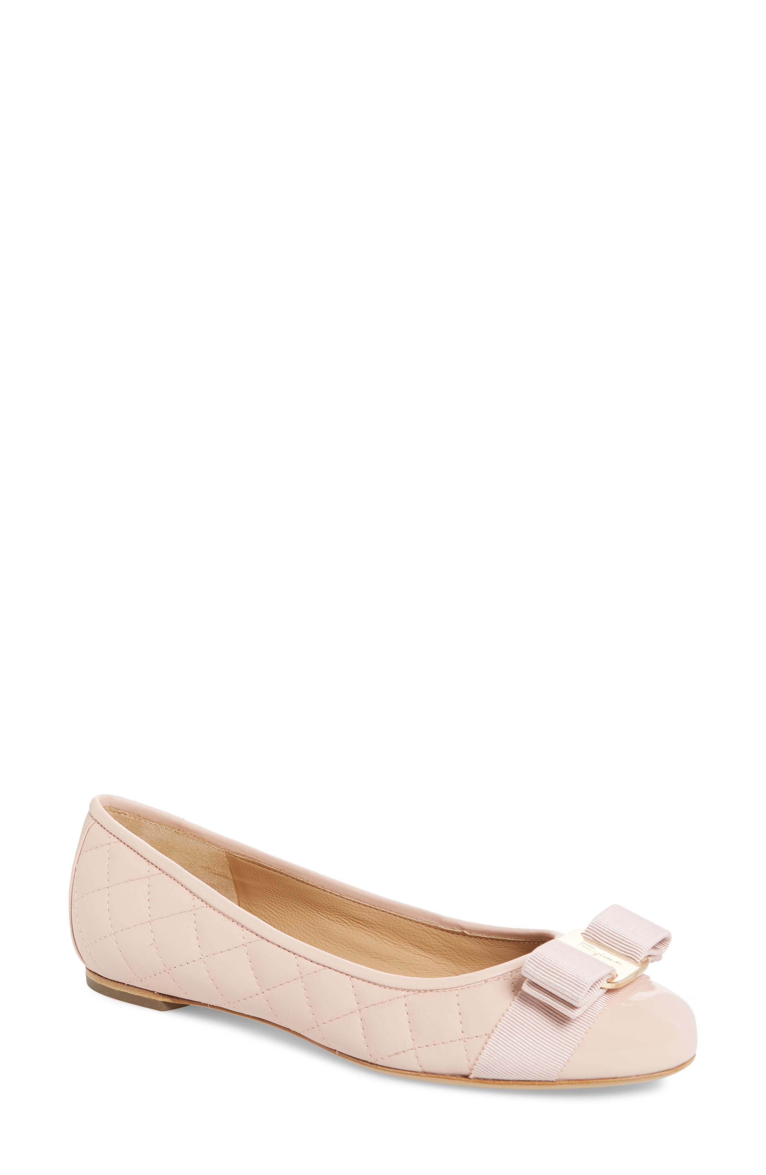 salvatore ferragamo varina quilted flats