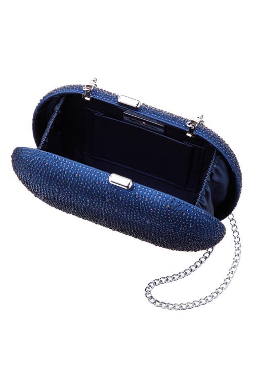 Shop Nina Dally Embellished Clutch In New Navy