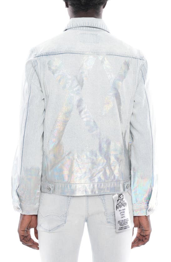 Cult Of Individuality Type Ii Denim Jacket In Foil In Foil