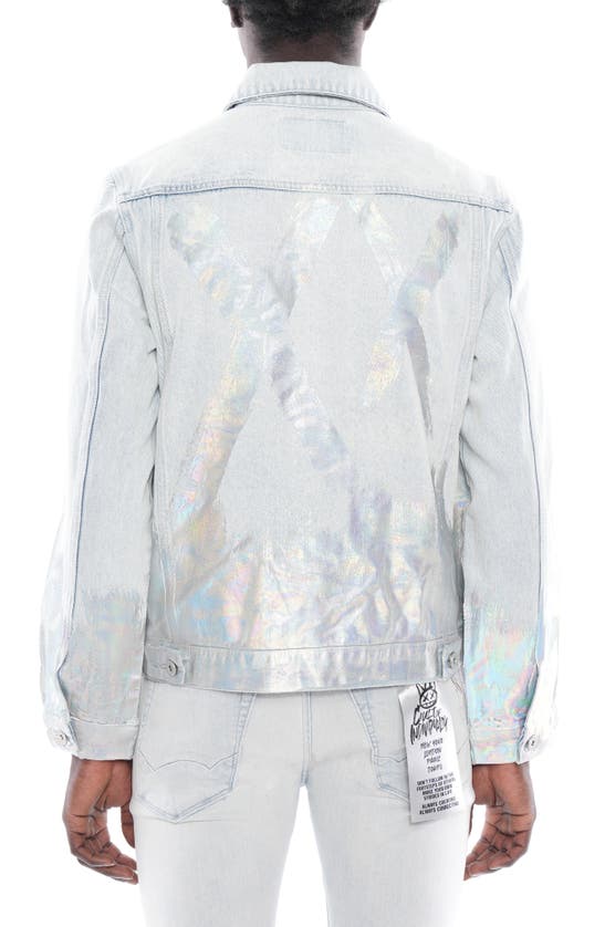 Shop Cult Of Individuality Type Ii Denim Jacket In Foil