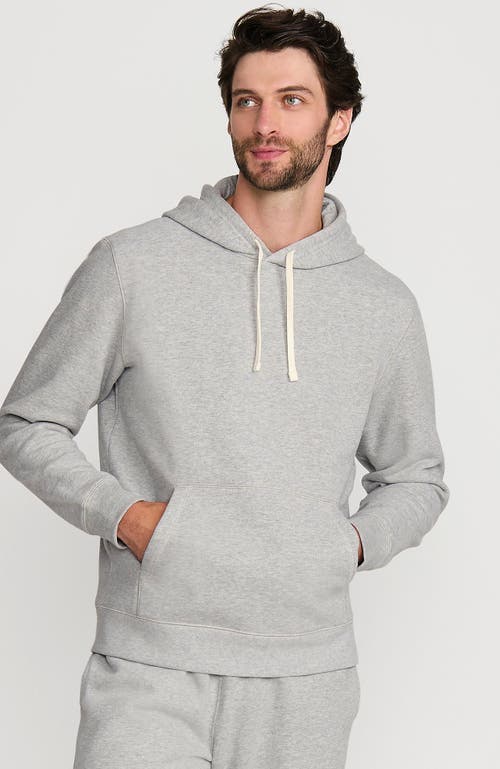 Shop Lands' End Long Sleeve Serious Sweats Pullover Hoodie In Gray Heather