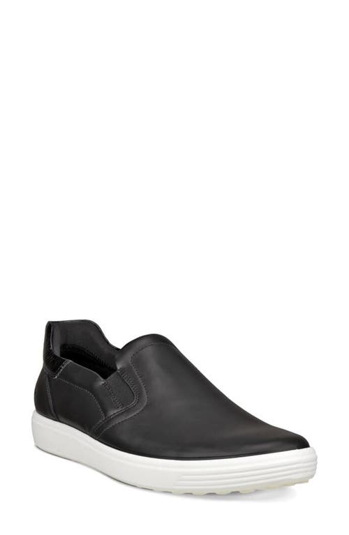 Ecco Women's Soft 7 Easy Slip-on Sneakers In Black