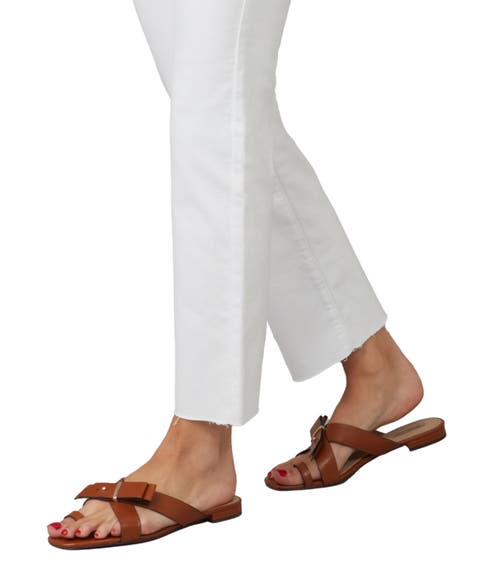 Lola Jeans Women's Denver-wht High Rise Straight Jeans In White
