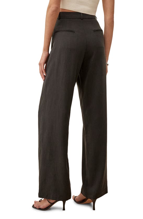 Reformation High-waisted Wide Leg Trousers In Black