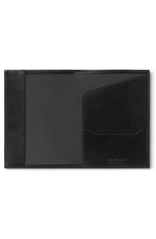 Shop Montblanc Meisterstück Leather Passport Holder In Black