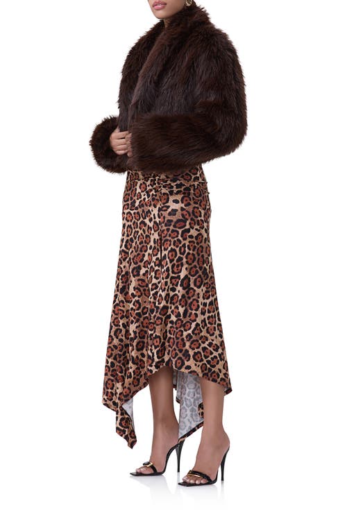 Shop Afrm Stephanie Faux Fur Jacket In Java