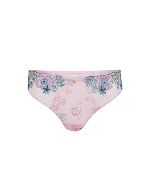 Adore Me Prisma Brazilian Panties In Floral Pink