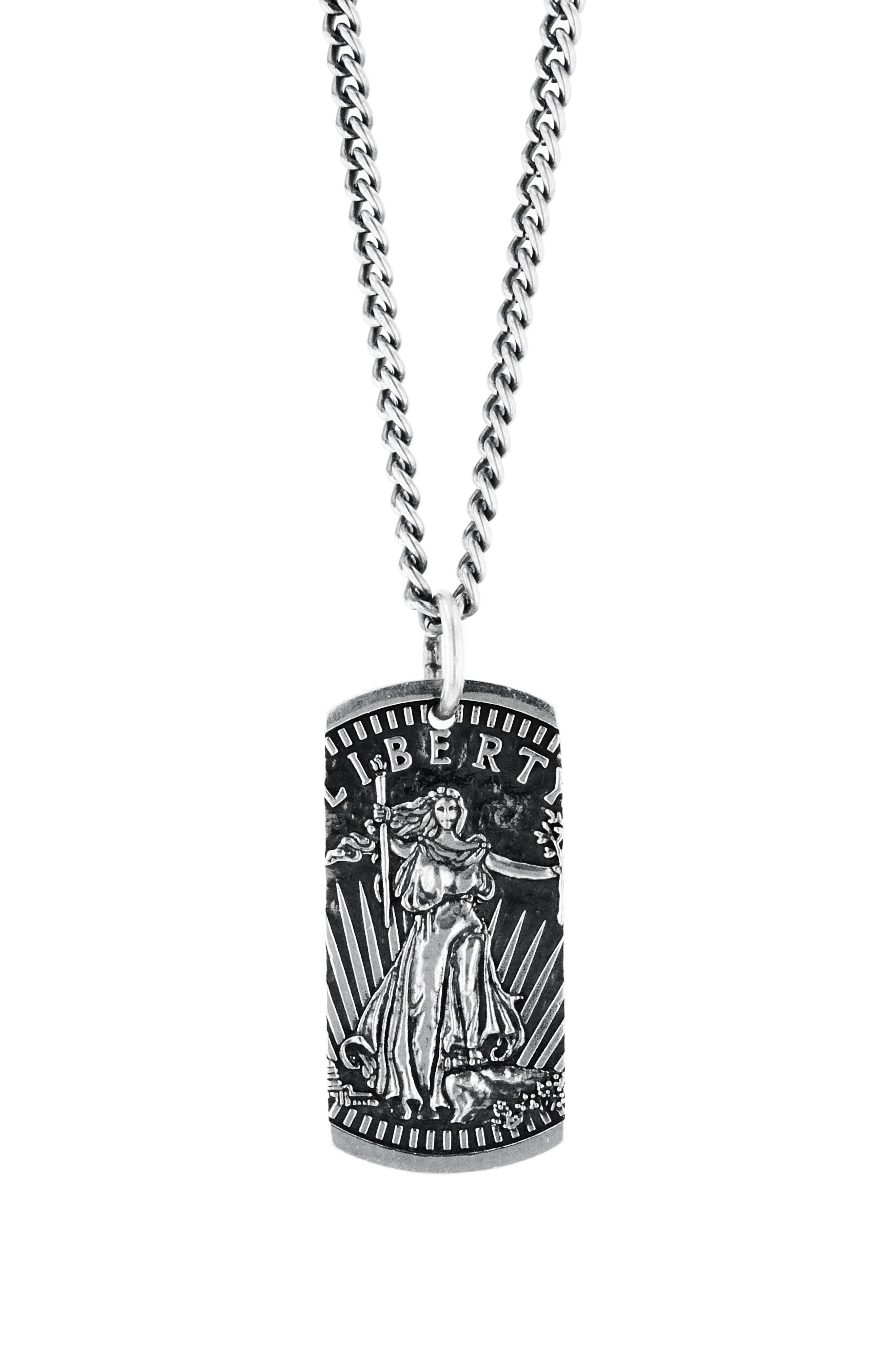King Baby American Voices Liberty Dog Tag Necklace
