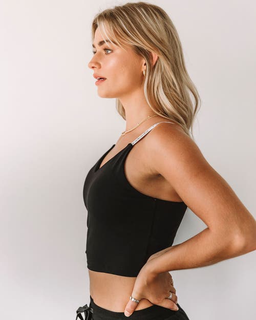 Rebody Active Maia Cloudlux Longline Bra In Metropolis Black