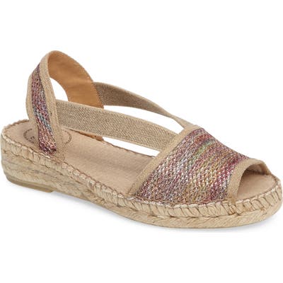 Toni Pons Estel Espadrille Sandal, Red