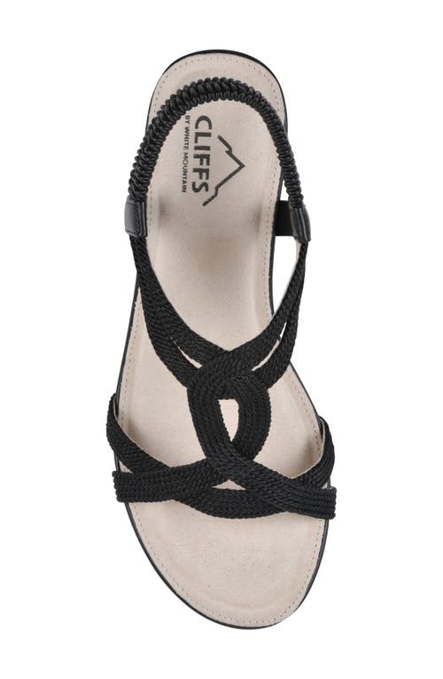 Shop Cliffs By White Mountain Candelle Wedge Sandal In Black/fabric