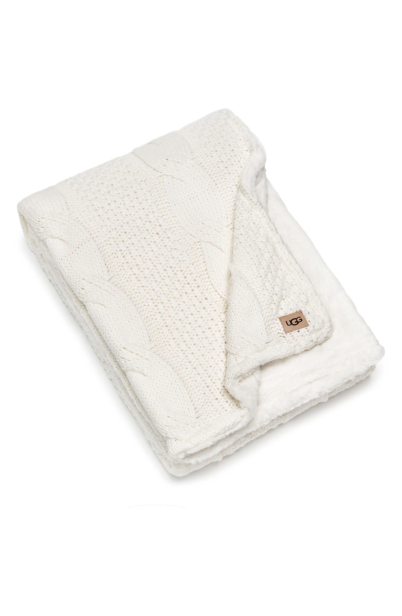 ugg avalon reversible throw blanket in glacier grey