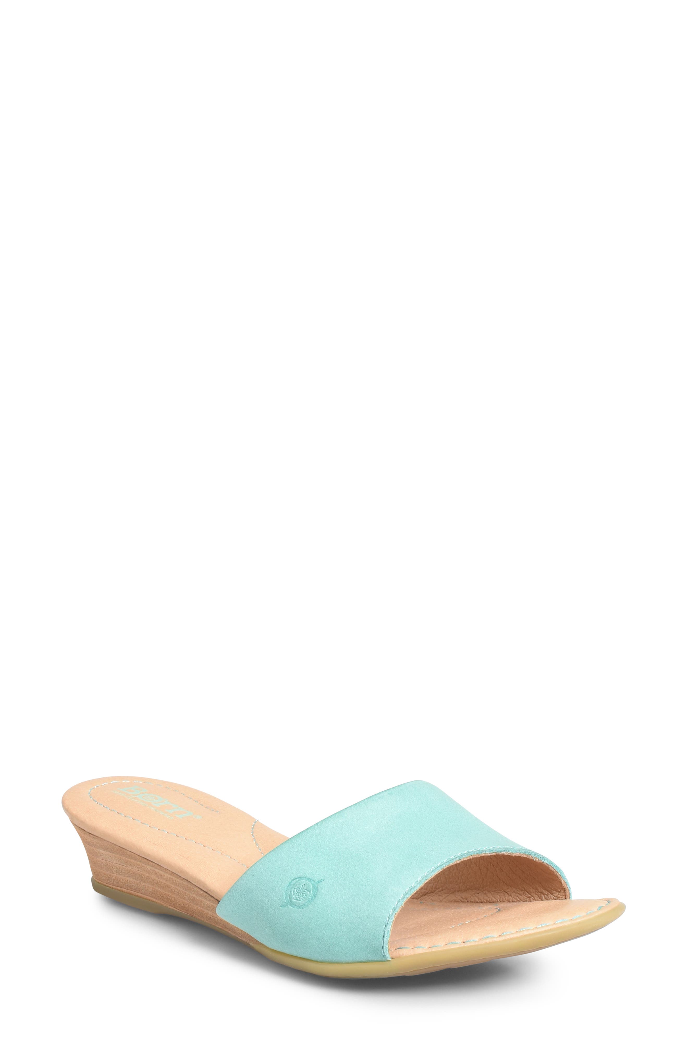 B?rn Shasta Wedge Slide Sandal, Blue