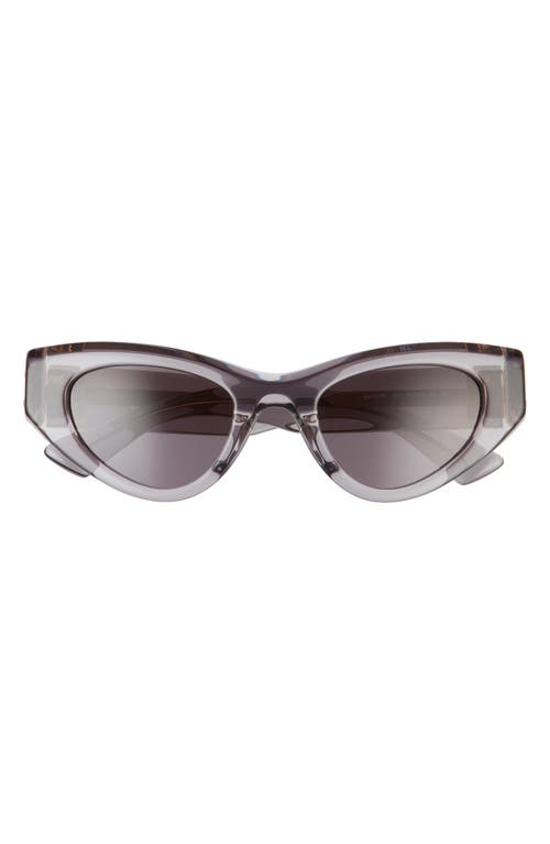 Bottega Veneta 49mm Cat Eye Sunglasses in Grey at Nordstrom