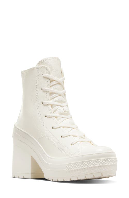 Shop Converse Chuck 70 De Luxe Heel Sneaker In Egret/egret/silver