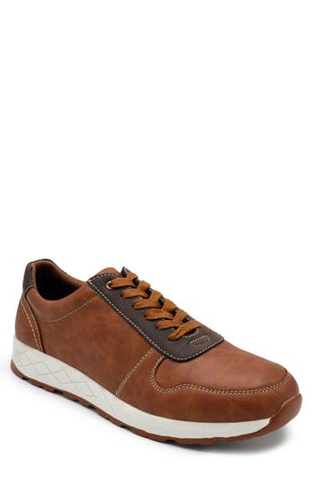 Aston Marc Casual Court Sneaker In Tan