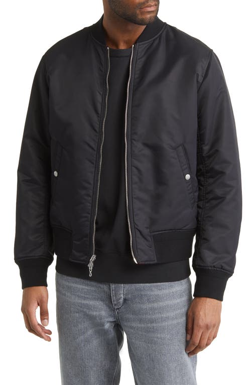 rag & bone Lunar Year Mantson Reversible Recycled Nylon Bomber Jacket in Black/Red at Nordstrom, Size Small