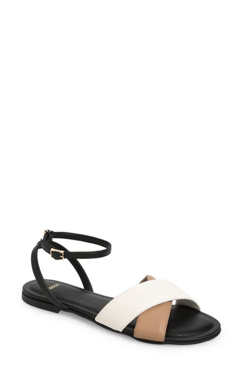 BOSS Millie Ankle Strap Sandal Black at Nordstrom,