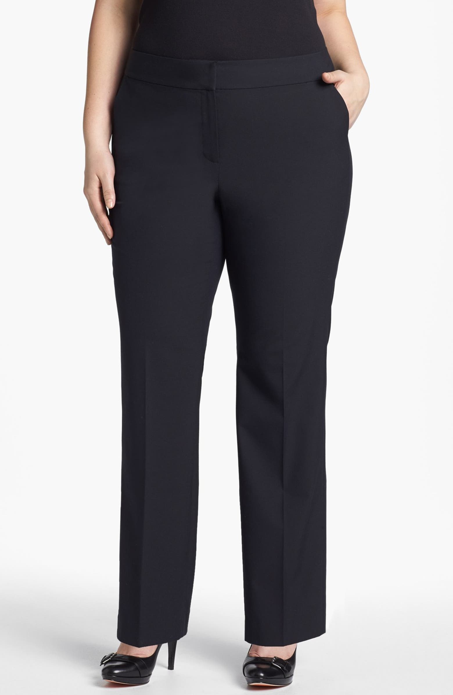 Sejour 'Ela' Curvy Fit Pants (Plus Size & Petite Plus) | Nordstrom