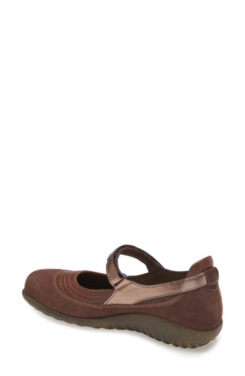 Shop Naot Kire Mary Jane Flat In Toffee Brown/coffee Bean