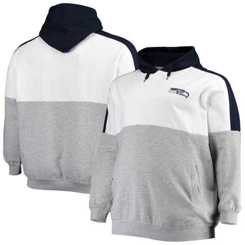 Men's New Era College Navy Seattle Seahawks Combine Authentic Stated Pullover  Hoodie