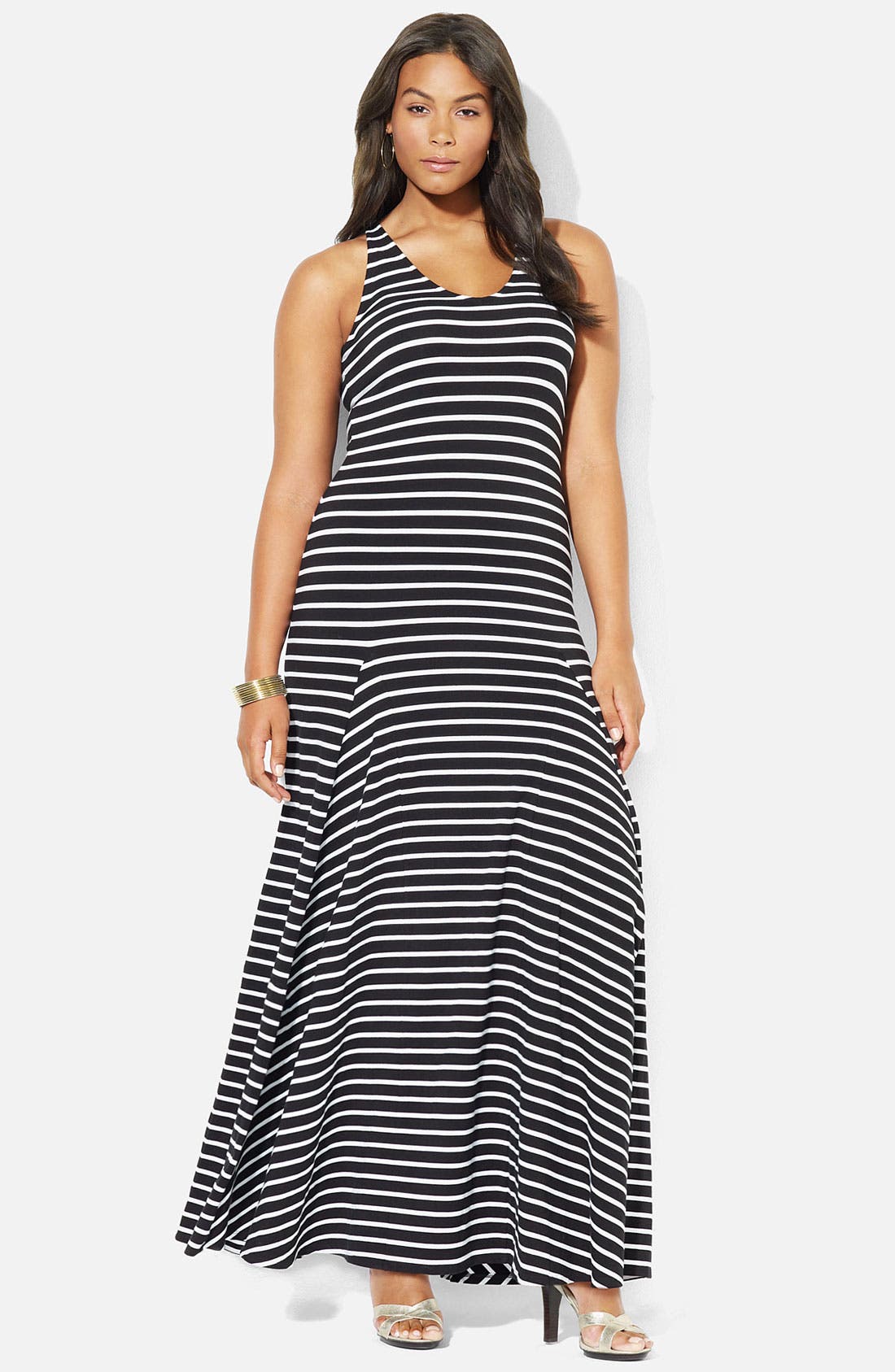 Lauren Ralph Lauren VNeck Maxi Dress (Plus) Nordstrom