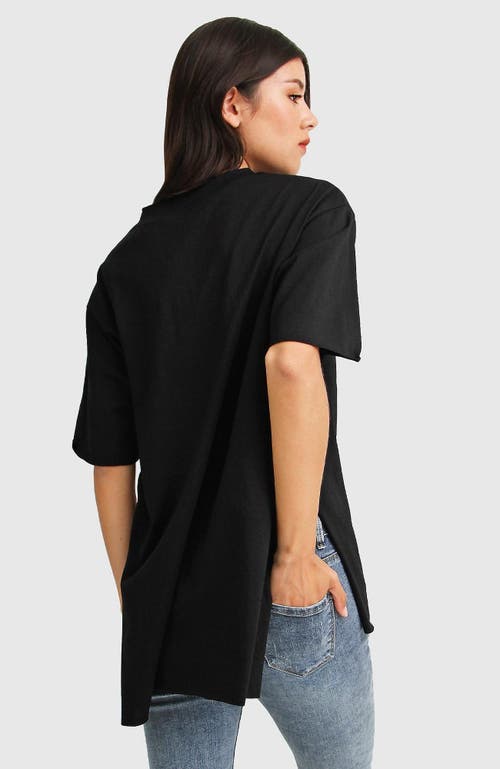 Shop Belle & Bloom Brave Soul Oversized T-shirt In Black