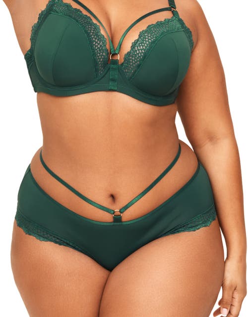 Adore Me Marca Hipster Panties In Dark Green
