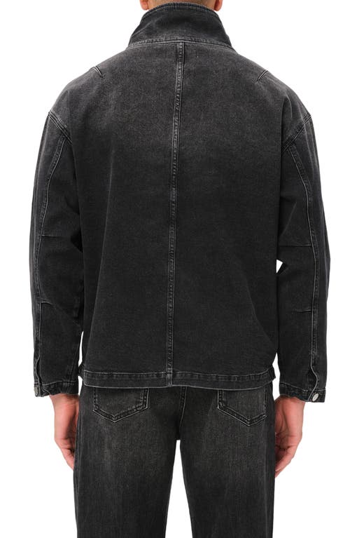 Shop Warp & Weft Warp+weft Mry Denim Windbreaker In Cliffside