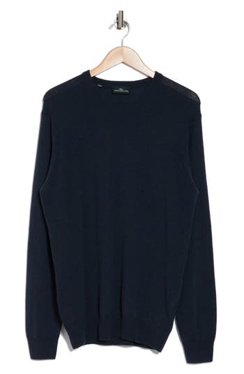 Rodd & Gunn Wool & Cashmere Crewneck Sweater In Blue Granite