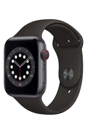 Shop Apple 40mm Series 6 Gps + Cellular  Watch® In Gray/black