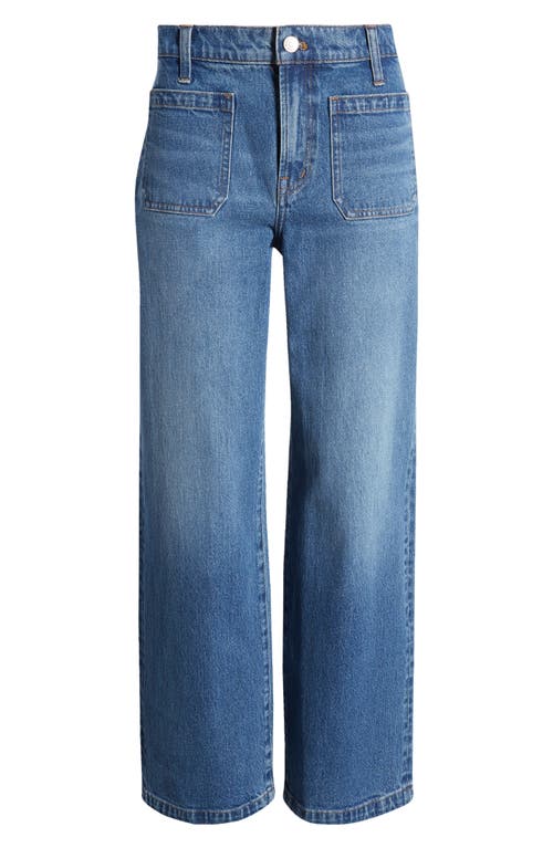 Shop Madewell The Perfect Vintage Patch Pocket Wide Leg Jeans In Edgerly Wash