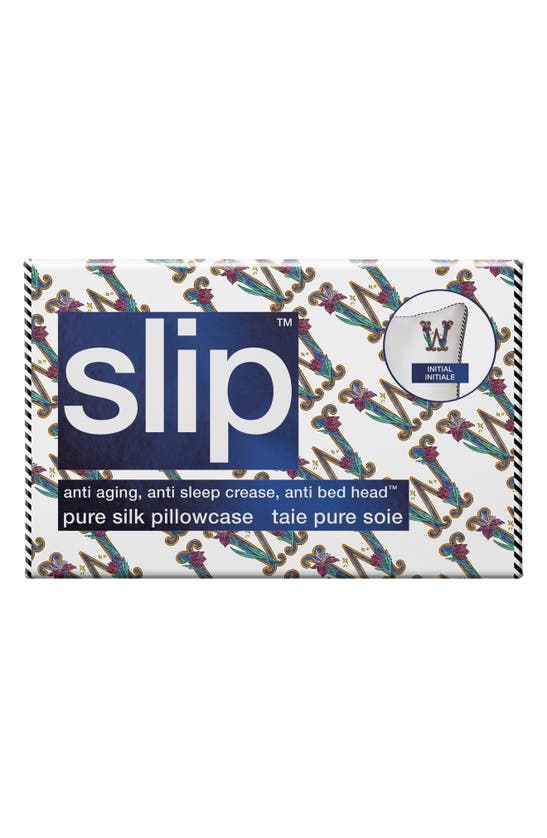 Shop Slip Embroidered Pure Silk Queen Pillowcase In W