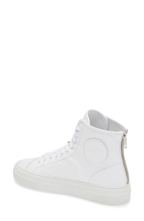 Shop Common Projects Tournament High Super Sneaker In White/white