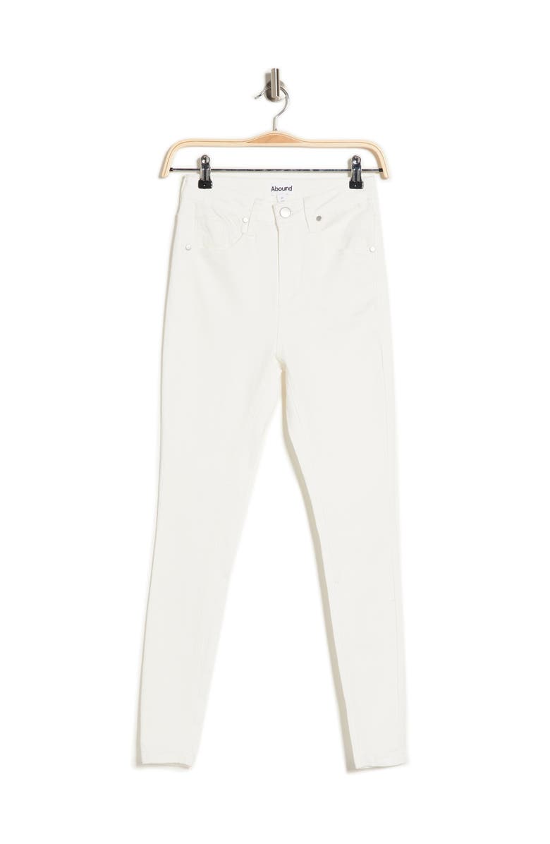 ABOUND Sustainable Denim High Rise Skinny Jeans, Main, color, WHITE