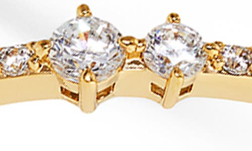Shop Nadri Cassi Cubic Zirconia Inside Out Hoop Earrings In Gold