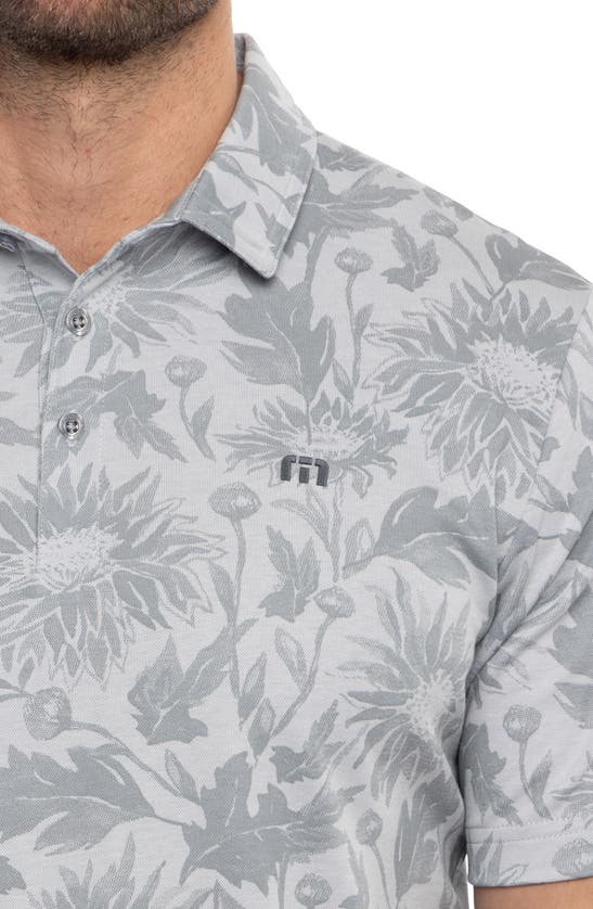 Travismathew I Can Explain Polo In Heather Light Grey